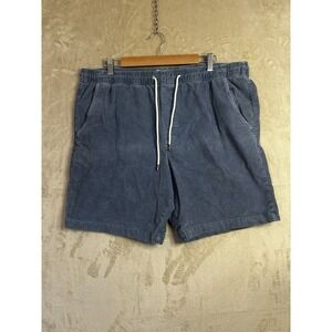 American Eagle Men's XL Blue Corduroy Shorts Pull On‎ Drawstring